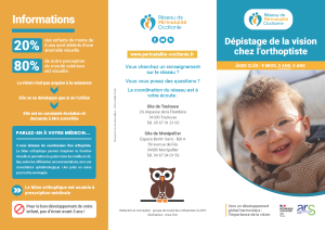 Dépliant orthoptistes